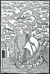 Map describing the islands of Salvador, Espanola, Fernanda, Isabella and Conception, 1493